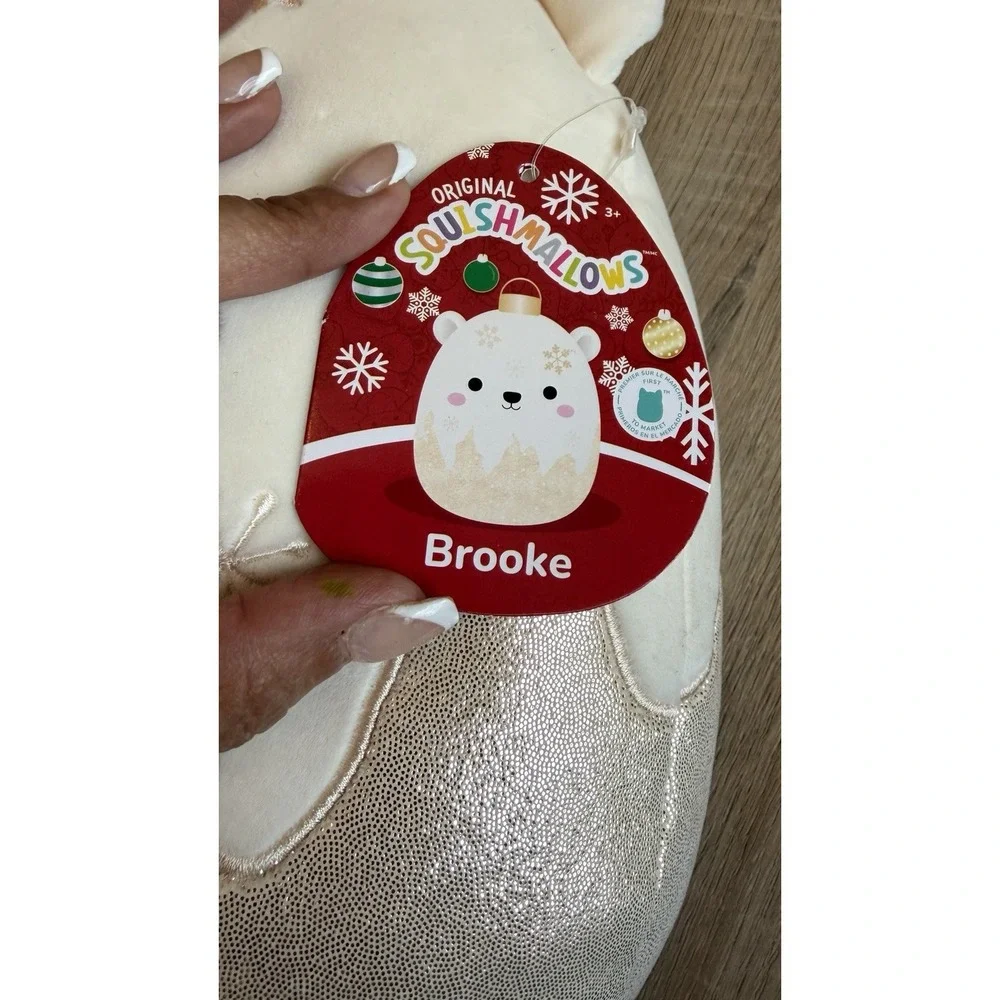Squishmallows Brooke Holiday Bear Plush‎ – New with Tags 12